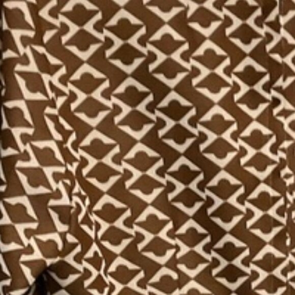 Vintage Brown and White Dress - Picture 3 of 3